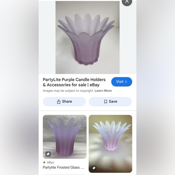 Vintage Purple Frosted Accent Vase - Picture 9 of 9